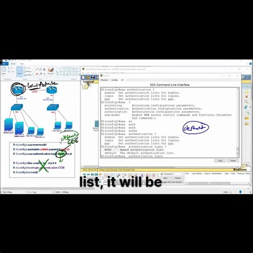 05 AAA Authentication default vs specific lists