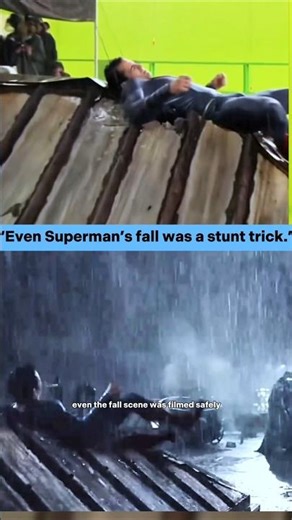 How This Superman Scene Was Actually Filmed #marvel