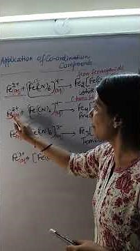 Coordination Compounds| Application of Coordination Compounds| IITJEE and NEET | Class 12 #chemistry