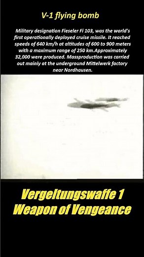 The terrifying truth about the V-1 flying bomb #ww2 #military