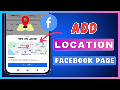 How To Add Location To Facebook Page | Add Business Address on Facebook Page