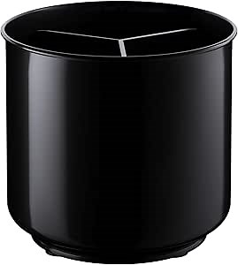 Cooler Kitchen Jumbo Extra Large Sturdy Rotating Black Utensil Holder Caddy with No-Tip Weighted Base, and Gripped Insert - Rust Proof and Dishwasher Safe Kitchen Utensils Holder
