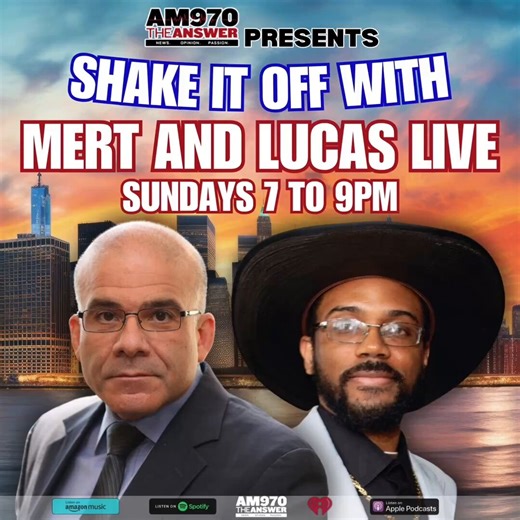 Two hours. Three unfiltered perspectives. One reveals the cost of intelligence work; another reshapes creator commerce; a third exposes the forces shaping us.Lt. Commander Jack Ratliff, Candi Carter, and Prof. J. Eric Oliver join: SHAKE IT OFF WITH MERT & LUCAS, LIVE!Sun, May 17 | 7–9 PM EDT | AM970 Radio or mobile app | Streaming everywhere