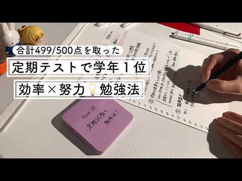 定期テストで学年1位📚 効率 × 努力 勉強法💡成績公開