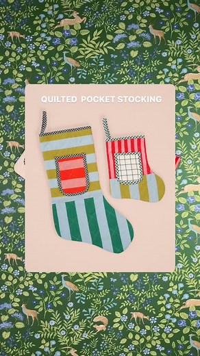 Matchy Matchy Sewing Club on Instagram: "SURPRISE! We’ve got a quick and fun holiday sewing pattern for you, designed with creative patchwork in mind 🍭 THE QUILTED POCKET STOCKING 🍭 ✓ large and mini sizes ✓ easy scrap buster ✓ adorable front pocket ✓ no quilting experience needed Save 20% through Wednesday 11.27 with code STOCKING20 #quiltedpocketstocking #memade #handmade #matchyfabric #indiesewingpattern #indiepatterndesigner #beginnerfriendlypattern #beginnersewist #sewover40 #dopaminedress