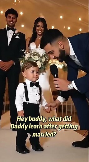 The Bride trained him well 👰✅