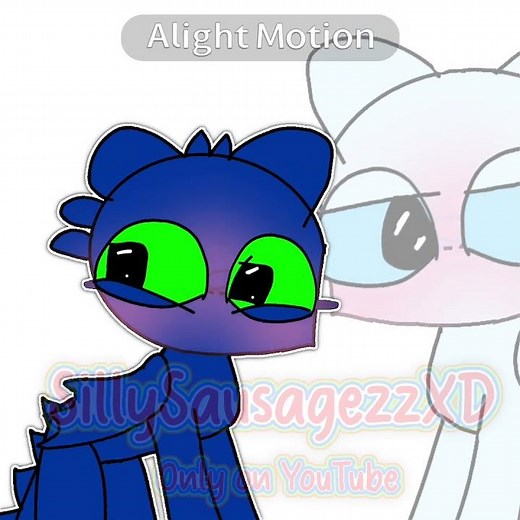 NEW FACE // light fury x toothless (Nightlight)
