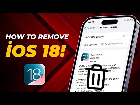 How to Remove iOS 18 Beta || How to Downgrade iOS 18 to 17