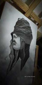 Time lapse drawing of fantasy art with graphite pencils. #drawing #art #pencildrawing #draw