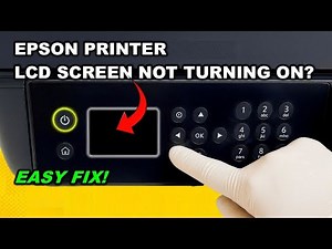 ✅ Epson Printer LCD Screen Not Turning On | Black Screen? Easy Fix Tutorial!