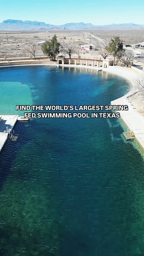FIND THE WORLD’S LARGEST SPRING-FED SWIMMING POOL IN FAR WEST TEXAS! Balmorhea State Park is home to the world’s largest spring-fed swimming pool, a stunning desert oasis that has been attracting visitors for decades! Spanning 1.3 acres, the pool maintains a refreshing temperature year-round, so even when we visited in February, people were still enjoying the water. Whether you’re looking to cool off with a dip, snorkel in crystal-clear springs, or simply relax in a scenic setting, this Texas ge