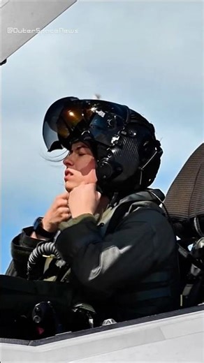 Female Pilot Flying the F-35 in Action
