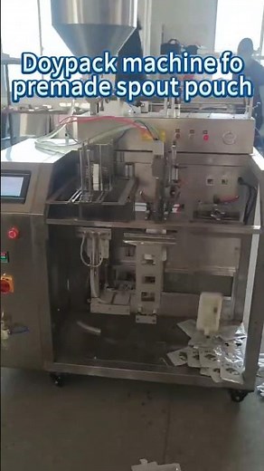 Doypack machine use with spout pouch #factory #machine #business #food#manufacturing #doypackmachine