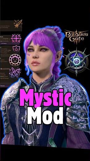INFINITE Builds with the Mystic Mod in Baldur's Gate 3