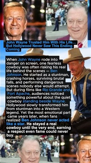 John Wayne Trusted Him With His Life… But Hollywood Never Saw This Ending Coming 😱🔥 #shorts