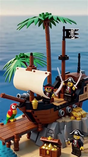 Hyper-Realistic Lego Pirate Island Build