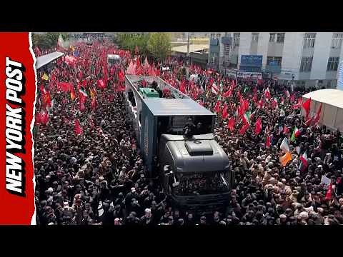 Massive Crowds Flood Tehran for Khamenei Funeral Procession
