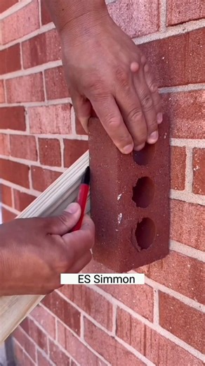 How to install wood on bricks walle