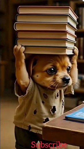 “The Library Puppy Who Never Forgot ❤️📚”💔🐕😭#emotionalstory #dog #ai #puppy