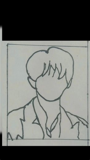 How to draw v step by step #kpop #bts #kimtaehyung