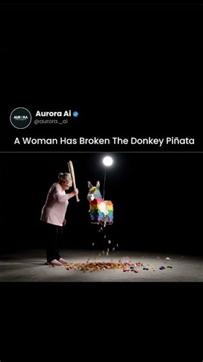 The Woman Who Broke the Donkey Piñata 🎉💥 | Fun AI Animation