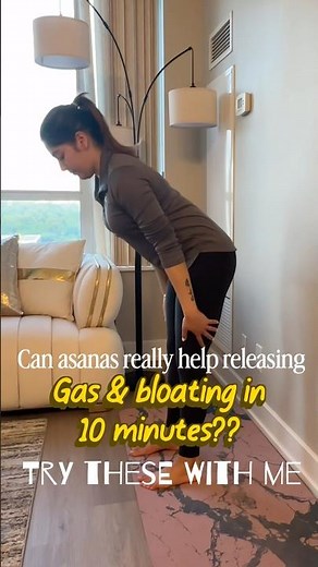 Yoga for instant bloating and gas relief 🌱 #guthealth