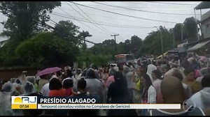 Presídio em Bangu é invadido pelas águas do temporal que castigou o Rio de Janeiro