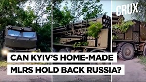 8.7K views · 224 reactions | The Ukrainian army has deployed its new Bureviy 220 mm Multiple Rocket Launcher System (MLRS) to conduct combat operations against Russian troops. The Bureviy 220 mm MLRS is designed and developed by the Ukrainian company Shepetivka Repair Plant. The indigenously-developed weapon replaces the old Soviet-made BM-27 220 mm MLRS. #RussiaUkraineWar #MRLS #Bureviy | CRUX | Facebook