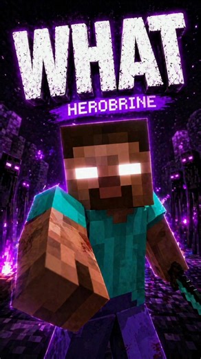 Minecraft: I Made Herobrine… WHAT?! 😳#shorts #minecraft #herobrine