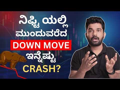 ನಿಫ್ಟಿ ಯಲ್ಲಿ ಮುಂದುವರೆದ Down MOve , ಇನ್ನೆಷ್ಟು Crash? | Chart Analysis -16-03-2026