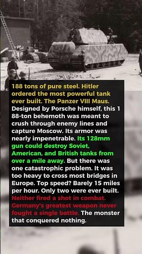 Hitler Built The World's Biggest Tank — It Never Fired A Single Shot In Combat