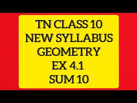 TN Samacheer 10 Maths New Syllabus Geometry Ex 4.1 Sum 10