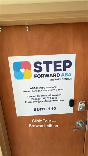 Step inside our Broward clinic 💛 #StepForwardABA #rbt #ABATherapy #BrowardCounty #ABA