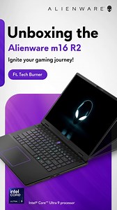 11M views · 519 reactions | Join Tech Burner on an adrenaline-fueled journey into the gaming realm with the Alienware m16 R2 unboxing! Experience next-level performance and conquer every virtual battleground. Watch the full video: https://aw.gg/44j1QSp #Dell #DellIndia #m16 Intel #IntelIndia #GameWithIntel #IntelGaming | Alienware | Facebook