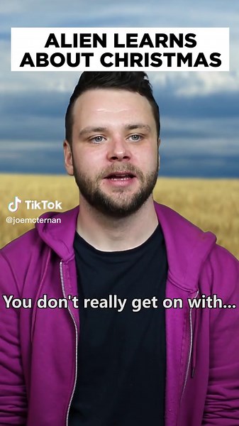 Alien Learns About Christmas Traditions in a Hilarious Encounter