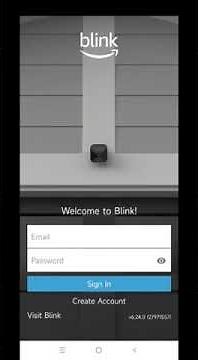 Blink App how to change your password