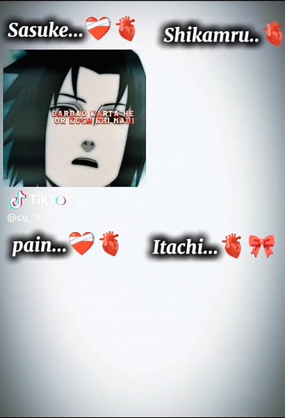 deep line in Naruto Shippuden 🫀❤️‍🩹 । #deeplin #pain #shikamru #sasuke #itachi