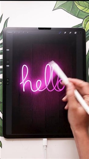 Custom neons? It's super easy! 😎 #procreate
