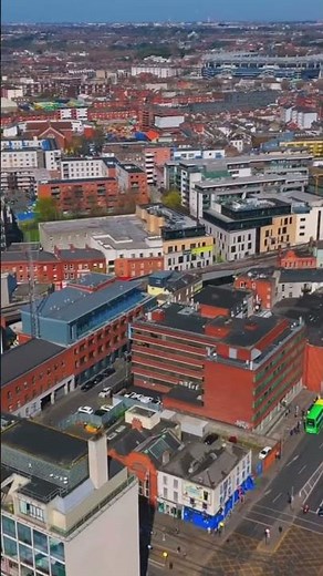 🍀 Dublin from Above: Stunning Aerial Drone View of Ireland’s Capital! 🇮🇪✨