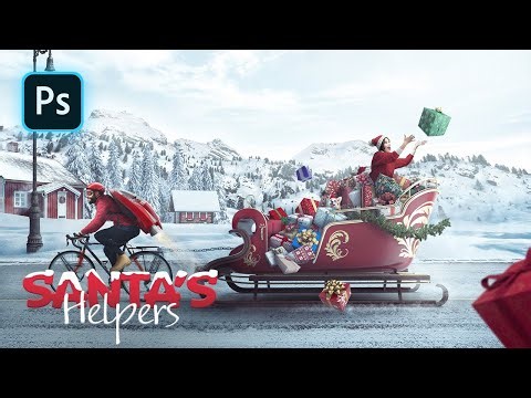 Creating A Christmas themed Photo Manipulation | Photoshop Tutorial