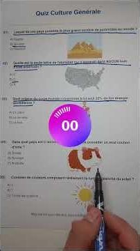 Quiz Culture Générale : 5 Questions Pour Tester Tes Connaissances ! 🧠💡