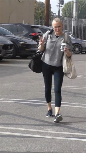 Elaine Hendrix & Alan Bersten Arrive At ‘Dancing With The Stars’ Rehearsal Studios In Los Angeles, CA | The Hollywood Fix