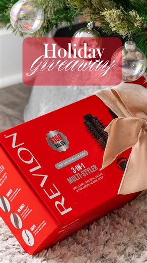 Revlon Hair Tools on Instagram: "🎄GIVEAWAY 🎄 We’re spreading holiday cheer this year and giving the gift of beautiful hair by choosing 5 lucky followers to win our NEW 3-in-1 Multi-Styler! 🎁 How to enter: 🎄Follow @revlonhairtools on Instagram and TikTok 🎄Tag 3 friends in the comment who love blowouts (more tags = more entries!) 🎄Share this Reel to your story! Entry closes at 11:59 pm on December 22, 2025. Must be 18 years or older to enter and have a US or CA mailing address. Full terms an
