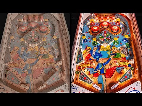 Professional Restoration of a Rare Vintage Pinball Machine | Bally Bullfight Pinball Table