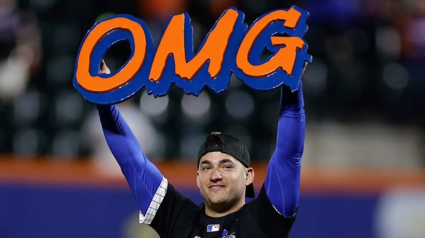 Mets fan inspired 'OMG' sign taken on cult-like status as team's playoff run continues
