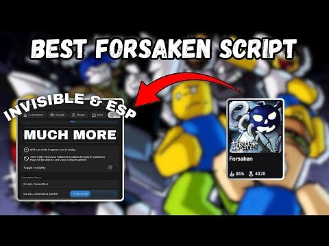 Best Forsaken Script (Invisible, Infninite Sprint, Auto Generator & Much More)