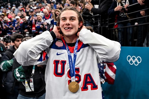 For Team USA hockey hero Jack Hughes, missing teeth tell golden story
