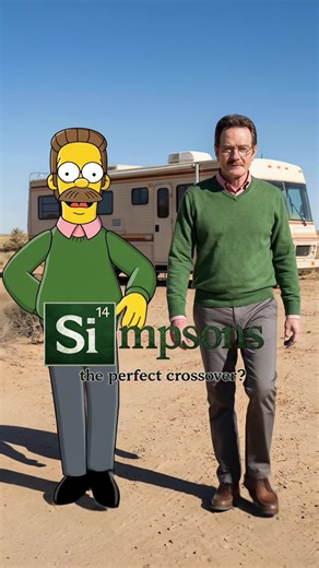 Breaking Simpsons: The Ultimate Mashup 🍩💎 #pixverse #pixverseai #breakingbad #walterwhite #simpsons