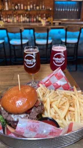 38K views · 602 reactions | I stopped out to Garland City Beer Works in Watertown. A rustic and inviting brewery with good beers and good food. What’s really impressive to me is that they’re using a grill works setup in their kitchen and cooking with open fire. That’s super impressive to me…and they’re using local beef in the burgers. Get out there and check them out at 321 Howk Street in Watertown. | Eat Local New York | Facebook