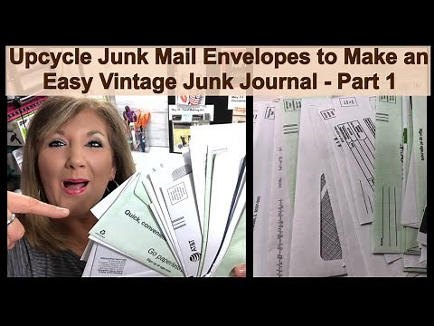 Upcycle Junk Mail Envelopes to Make an Easy Vintage Junk Journal -Part 1